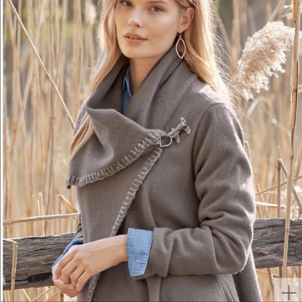 Garnet hill, cozy, boiled wool jacket
